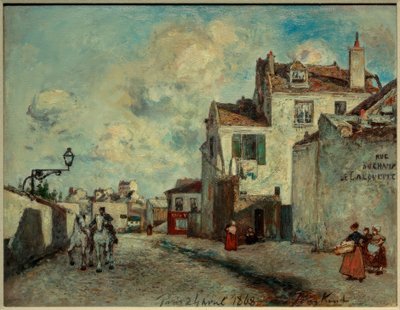 Rue du Champ-de-Alouette tekijältä Johan Barthold Jongkind