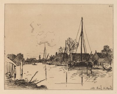 Kanava (Le Canal) tekijältä Johan Barthold Jongkind