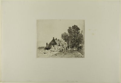 Sairaanhoitaja, kuuden etsauksen kirjasta, Hollannin näkymiä. tekijältä Johan Barthold Jongkind