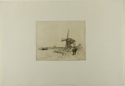 The Towpath, kuuden etsauksen kirjasta, Hollannin näkymiä. tekijältä Johan Barthold Jongkind