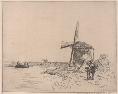 The Towpath, painaja Auguste Delâtre (s.1822) tekijältä Johan Barthold Jongkind