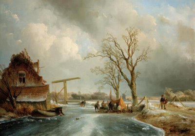 Talvi Hollannissa tekijältä Johan Barthold Jongkind