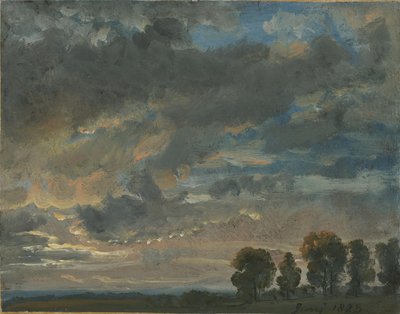 Pilvet illalla tekijältä Johan Christian Dahl
