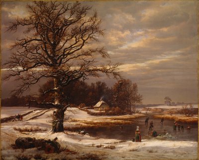 Tanskalainen talvimaisema tekijältä Johan Christian Dahl