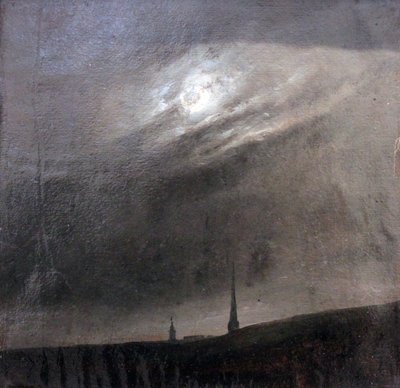 Saksa: Mondnacht über Dresden Kuun yö Dresdenin yllä tekijältä Johan Christian Dahl