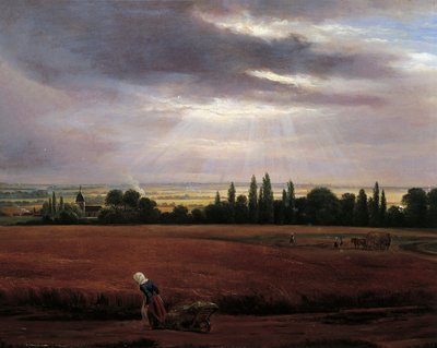 Maisema Dresdenin lähellä tekijältä Johan Christian Dahl