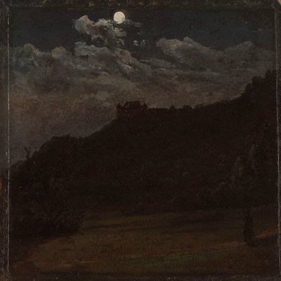 Siebeneichenin linna lähellä Meißeniä tekijältä Johan Christian Dahl