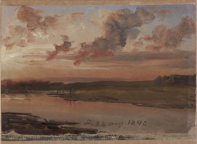 Elbe illalla tekijältä Johan Christian Dahl