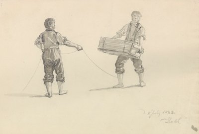 Kaksi miestä tekijältä Johan Christian Dahl