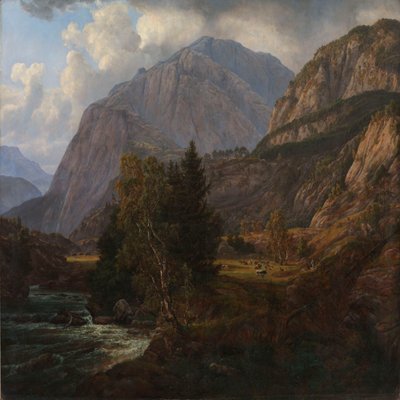 Näkymä Fortundalenista tekijältä Johan Christian Dahl