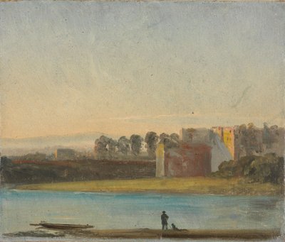 Näkymä Elben yli tekijältä Johan Christian Dahl