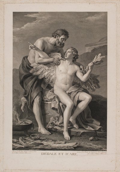 Daedalus ja Icarus tekijältä Johan Georg Preisler