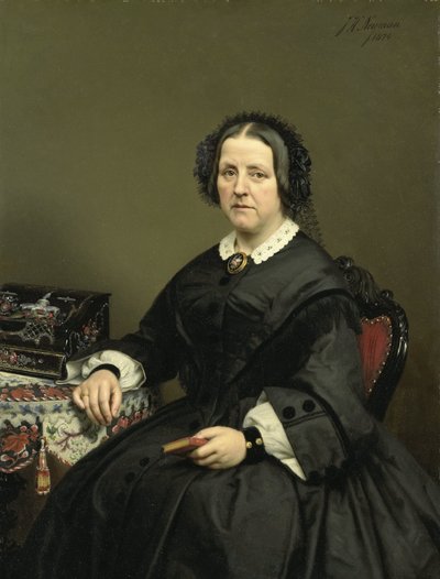 Wilhelmina Margaretha van den Bosch (1807-74). Gerard Johanin vaimo Lost van Themaat tekijältä Johan Heinrich Neuman