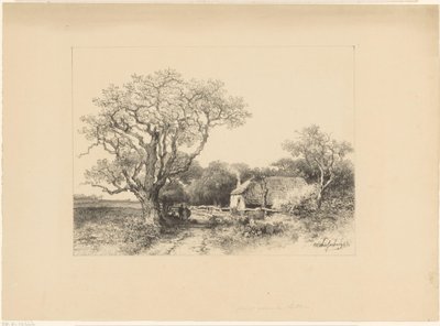 Maisema maatilan kanssa tekijältä Johan Hendrik Weissenbruch