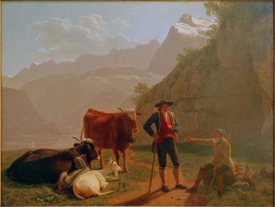 Luzernjärvi paimenten kanssa tekijältä Johan Jakob Biedermann