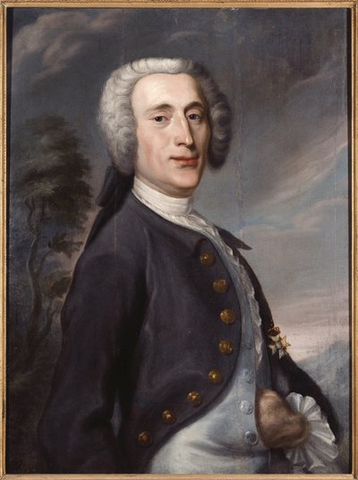 Olof von Dalinin (1708-1763) muotokuva Streng, Johan Joachim (1707-1763). Öljy kankaalle. Mitat: 79 x 58 cm. Tukholman kansallismuseo tekijältä Johan Joachim Streng