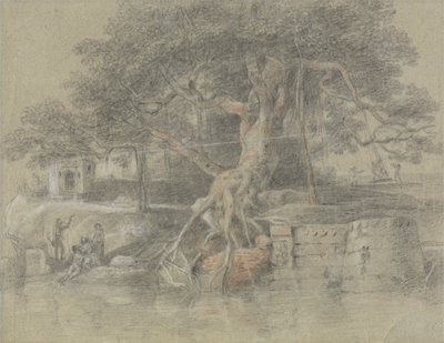 Kuoleva hindu tuotu Ganges-joelle tekijältä Johan Joseph Zoffany