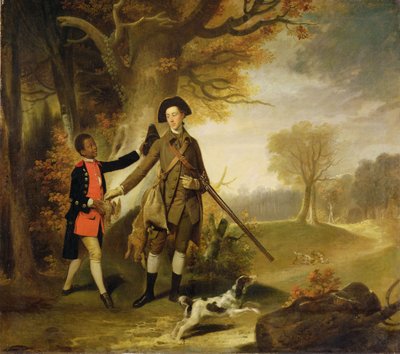 Richmondin kolmas herttua (1735-1806) ampumassa palvelijansa kanssa, n. 1765 tekijältä Johan Joseph Zoffany