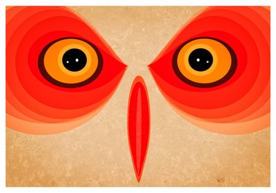 Pöllö, 2015 (digitaalinen taide) tekijältä Johan Lilja