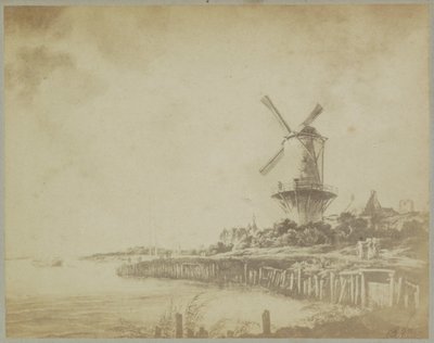 Valokuvakopio Jacob Isaackszin maalauksesta "Tuulimylly lähellä Wijk bij Duurstedea". van Ruisdael Musee d