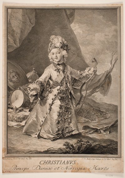 Christian VII lapsena tekijältä Johan Martin Preisler