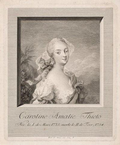 Näyttelijä Caroline Amalie Thielo tekijältä Johan Martin Preisler