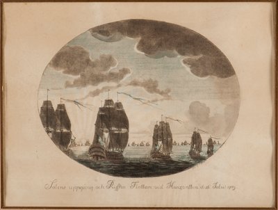 Öölannin meritaistelu 26. heinäkuuta 1789, n. 1790. tekijältä Johan Petter Cumelin