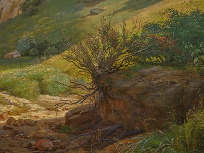 Tanskan rannikko, näkymä Kitnæsistä Roskilden vuonolla, Seelanti tekijältä Johan Thomas Lundbye