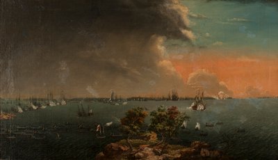 Toinen venäläis-ruotsalainen Svensksundin taistelu 10. heinäkuuta 1790. tekijältä Johan Tietrich Schoultz