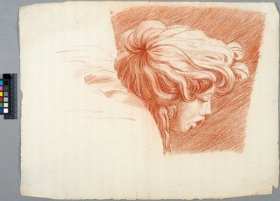 Akademiezeichnung (Detail) tekijältä Johan Tobias Sergel