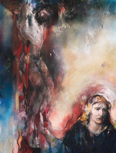 Marian kosketus - Jeesus ristillä - Marian kosketus - Jeesus ristillä tekijältä Johan Vlok Louw