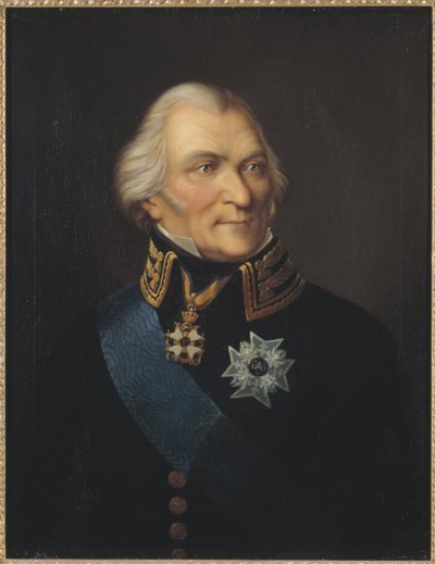Kreivi Johan Christopher (Kristoffer) von Tollin (1743-1817) muotokuva, Way, Johann Wilhelm Carl (1792-1873). Öljy kankaalle. Mitat: 75 x 62 cm. Tukholman kansallismuseo tekijältä Johan Way