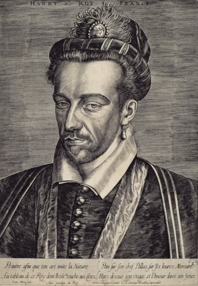 Henri III Valois (1551-89) tekijältä Johan Wierix