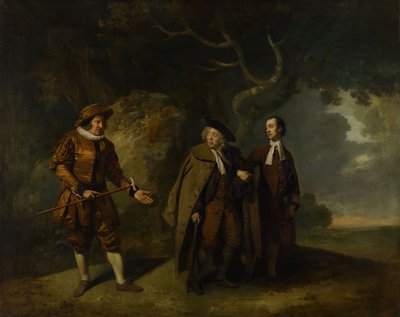 Parsons, Bransby ja Watkyns kohtauksessa Lethesta, 1766. tekijältä Johan Zoffany