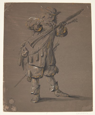 Sotilas kiväärin kanssa tekijältä Johan le Ducq