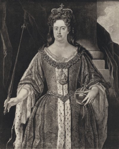Queen Anne (litho) tekijältä Johann (after) Closterman