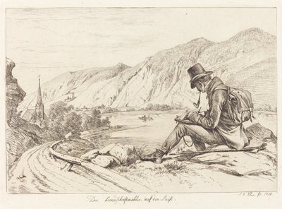 Maisemamaalari kiertueella tekijältä Johann Adam Klein