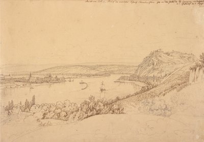 Ehrenbreitsteinin linnoitus tekijältä Johann Adam Klein