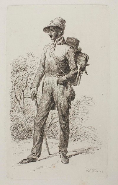 Johann Jacob Kirchner vaellusretkellä tekijältä Johann Adam Klein