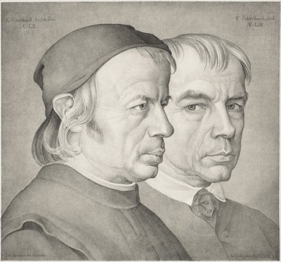 Veljekset Konrad ja Franz Eberhard tekijältä Johann Anton Ramboux