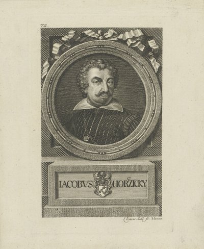 Muotokuva Jakub Horcicky z Tepencestä 1575-1622. tekijältä Johann Balzer