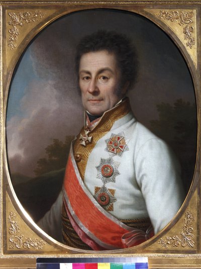 Kenraali Johan von Klenau und Janowitz - Kenraali Johann Graf von Klenaun (1758-1819) muotokuva - Johann Baptist von Lampi, nuorempi (1775-1837). Öljy kankaalle tekijältä Johann Baptist II Lampi