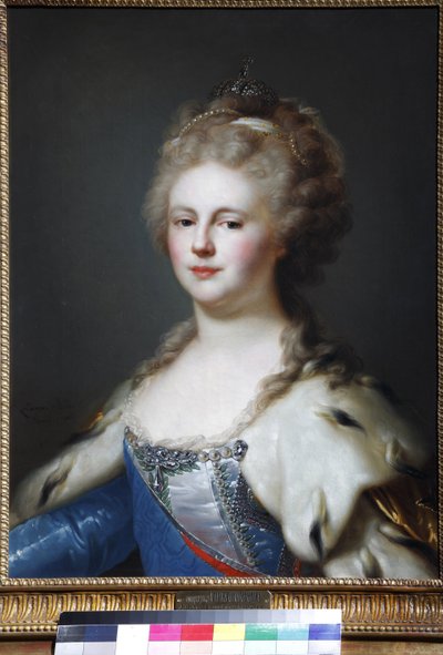 Keisarinna Marie Feodorovna (Sophie Dorothee of Württemberg) - Muotokuva keisarinna Maria Feodorovnasta (Sophie Dorothea of ​​​​Württemberg) (1759-1828) - Johann-Baptist von Lampi, vanhempi (1751-1830). Öljy kankaalle, loppu 18. - 19. vuosisadan alku .. Yk tekijältä Johann Baptist I Lampi