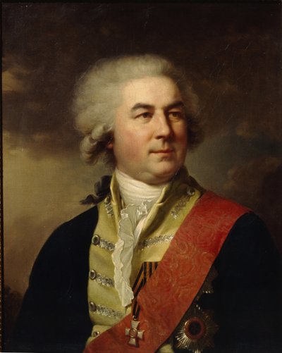 Kreivi Pjotr Zavadovskin muotokuva 1739–1812 tekijältä Johann Baptist Lampi the Younger