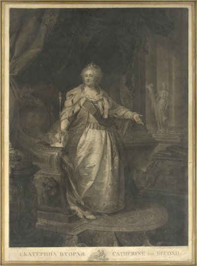 Katariina II Venäjä (1729-1796) tekijältä Johann Baptist von Lampi the Elder