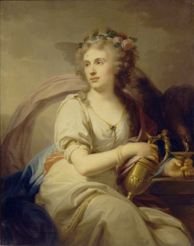 Ankaterina Fjodorovna Dolgorukovan muotokuva 18-16 As Hebe tekijältä Johann Baptist von Lampi the Elder