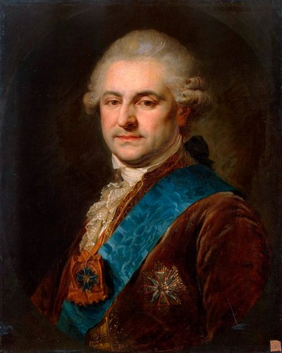 Stanislaw II August Poniatowskin muotokuva, 1700-luvun toinen puoli. tekijältä Johann Baptist von Lampi the Elder