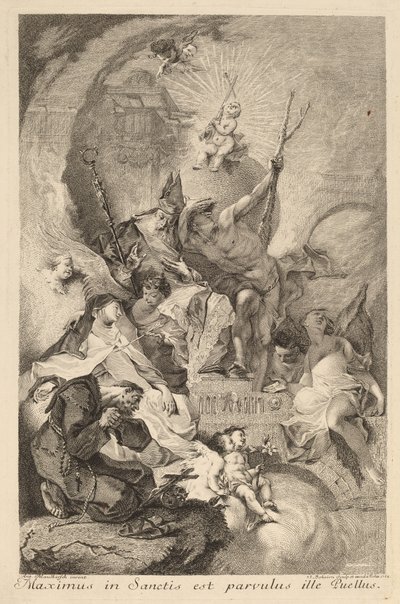 Neljä pyhää tekijältä Johann Beheim after Franz Anton Maulbertsch