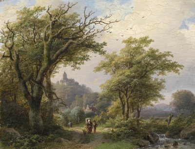 Vaeltaja am Bach tekijältä Johann Bernhard Klombeck