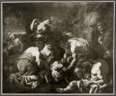 Jupiter imevä vuohi Amalthea tekijältä Johann Carl Loth